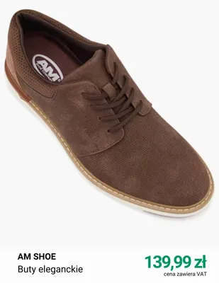 Buty eleganckie AM Shoe promocja w Deichmann