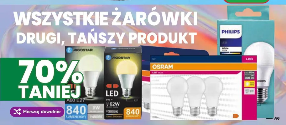Żarówki promocja w Dino