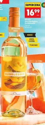 Wino białe wytrawne Monte dos Perdigões Sunblessed promocja w Biedronka