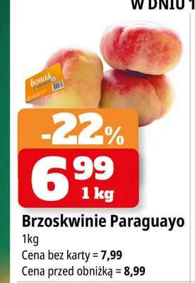 Brzoskwinie Paraguayo promocja w Leclerc