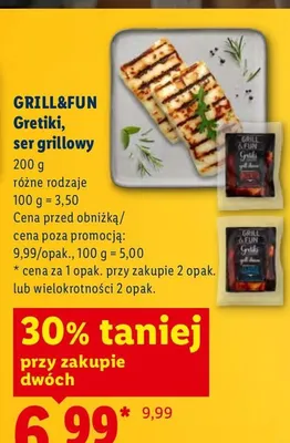 Ser grillowy Gretiki klasyczny Grill & Fun promocja w Lidl