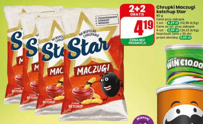 Chrupki Maczugi ketchup Star promocja w Dino