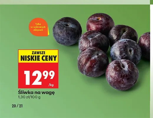 Śliwka promocja w Biedronka