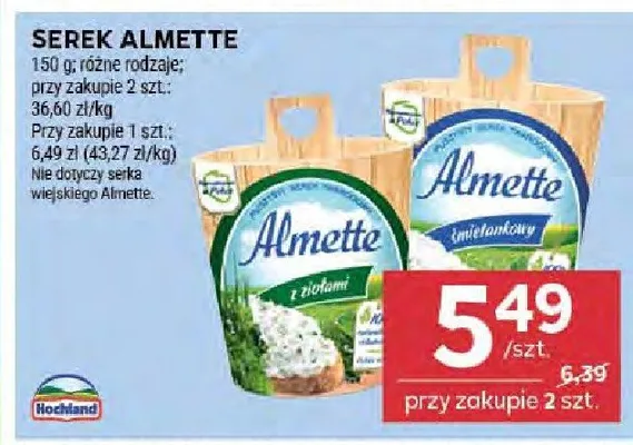 Serek almette promocja w Stokrotka