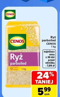 Ryż parboiled Cenos promocja w Carrefour Market
