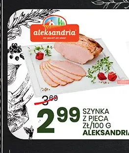 Szynka z pieca Aleksandria promocja w Wafelek