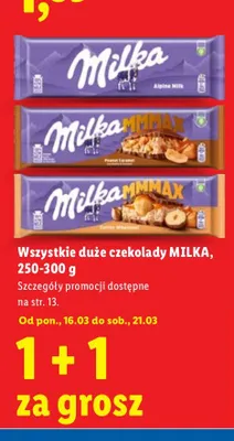 Czekolady duże wszystkie rodzaje promocja w Lidl