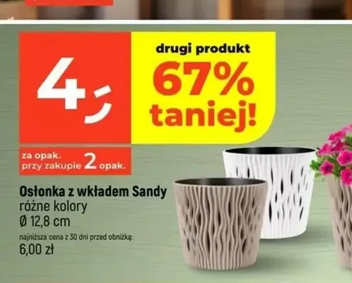 Osłonka z wkładem Sandy Ø 12,8 cm promocja w Dealz