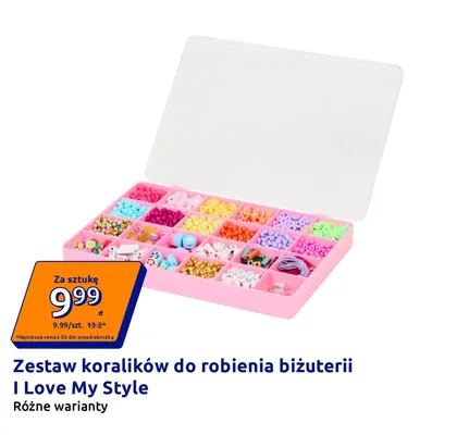 Zestaw koralików do robienia biżuterii I Love My Style promocja w Action
