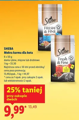 Mokra karma dla kota dania drobiowe promocja w Lidl