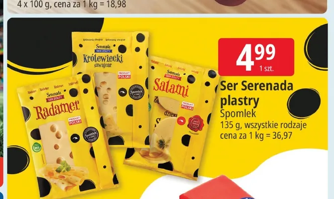 Ser Serenada plastry Spomlek Radamer 135g promocja w Leclerc