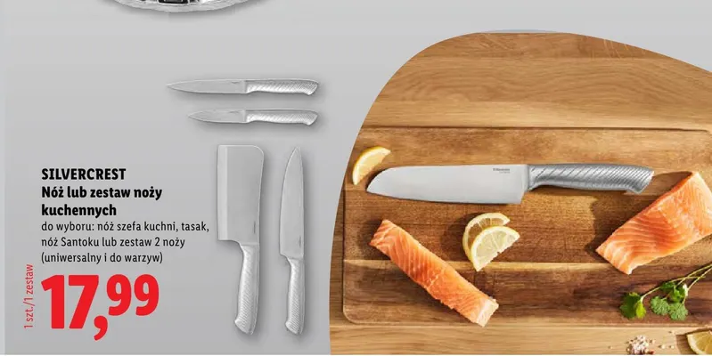 Nóż Santoku Silvercrest promocja w Lidl