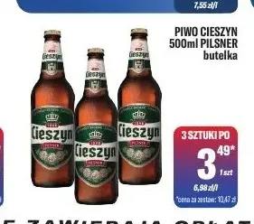 Piwo Cieszyn Pilsner promocja w Tomi Markt