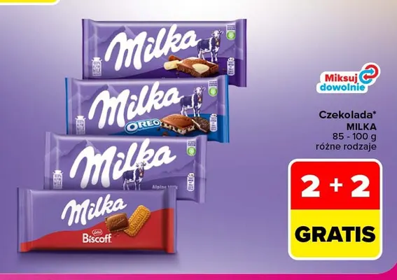 Czekolada Milka Biscoff promocja w Carrefour