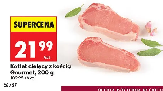 Kotlet cielęcy z kością Gourmet promocja w Biedronka