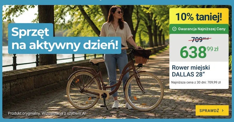 Rower miejski Dallas 28" promocja w ERLI