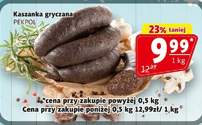 Kaszanka gryczana promocja w Prim Market