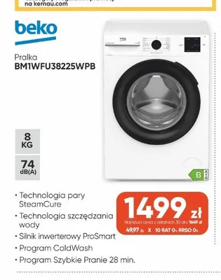 Pralka Beko BM1WFU38225WPB promocja w Max Elektro