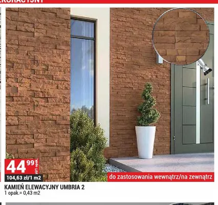 Kamień elewacyjny Umbria promocja w Merkury Market