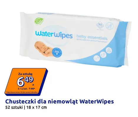 Chusteczki dla niemowląt WaterWipes promocja w Action