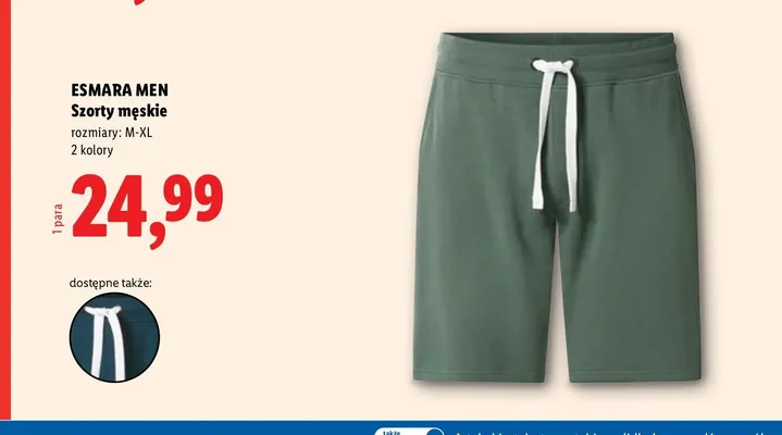 Szorty męskie Esmara Men promocja w Lidl