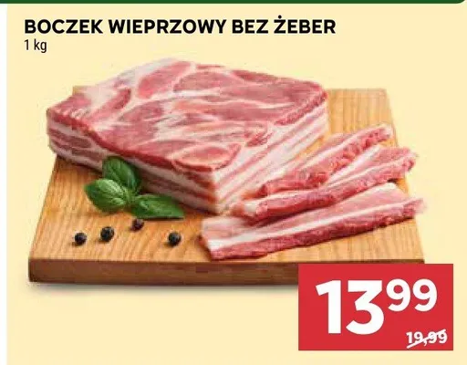 Boczek wieprzowy bez żeber promocja w Stokrotka