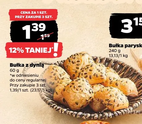 Bułka z dynią promocja w Netto