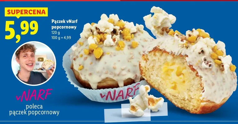 Pączek vNarf popcornowy promocja w Lidl