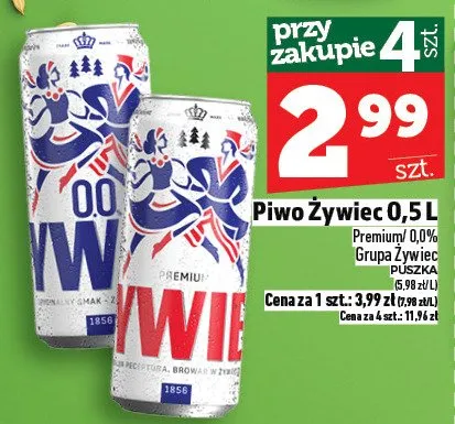 Piwo Żywiec 0,5l promocja w TOPAZ