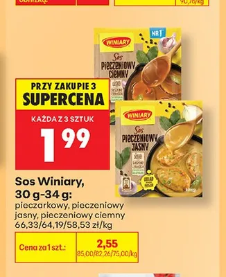 Sos pieczeniowy jasny Winiary promocja w Biedronka