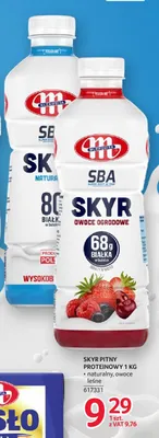 Skyr pitny proteinowy naturalny Mlekovita SBA promocja w Selgros