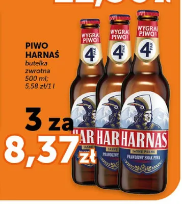 Piwo Harnaś Jasne Pełne promocja w Groszek