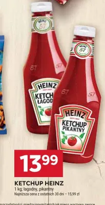Ketchup łagodny Heinz promocja w Stokrotka