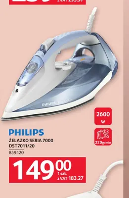 Żelazko seria 7000 DST7011/20 Philips promocja w Selgros