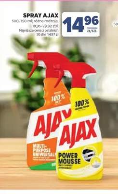Spray Ajax Power Mousse promocja w Stokrotka
