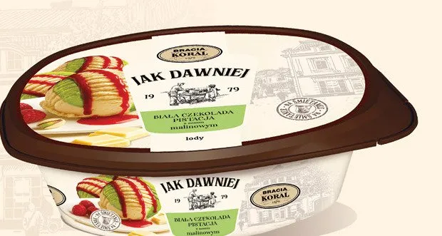 Lody biała czekolada pistacja z mango malinowym promocja w TOPAZ