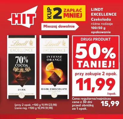 Czekolada Intense Orange Lindt Excellence promocja w Kaufland