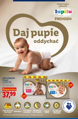 Pieluszki Lupilu Premium 4 XXL promocja w Lidl