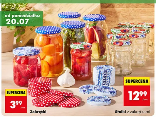 Zakrętki do słoików promocja w Biedronka