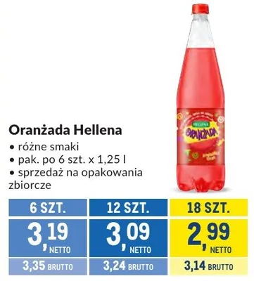 Oranżada Hellena promocja w Makro