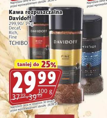 Kawa rozpuszczalna Davidoff Fine promocja w Prim Market