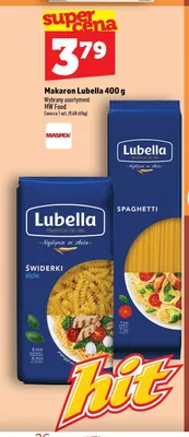 Makaron świderki Lubella promocja w TOPAZ