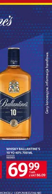 Whisky Ballantine's 10 YO 40% promocja w Selgros
