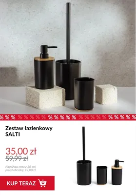 Zestaw łazienkowy Salti promocja w Homla