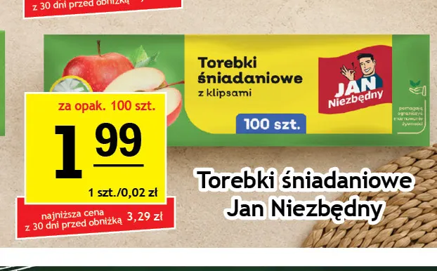 Torebki śniadaniowe Jan Niezbędny promocja w Gram Market