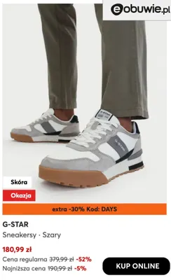 Sneakersy G-Star promocja w eobuwie.pl
