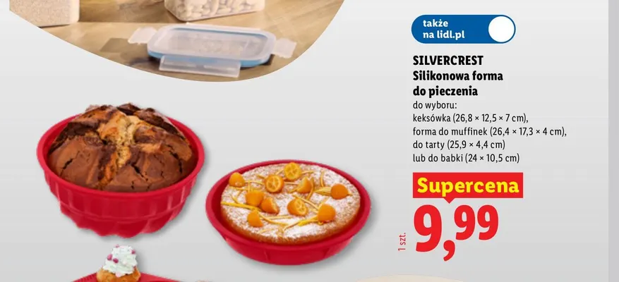 Silikonowa forma do pieczenia do tarty Silvercrest promocja w Lidl