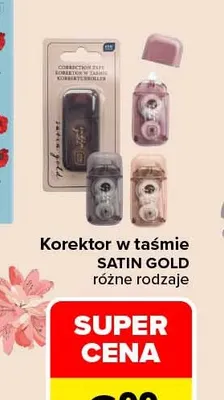 Korektor w taśmie Satin Gold Interdruk promocja w Carrefour