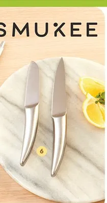 Narzędzia i akcesoria kuchenne zestaw 2 noży: do obierania i warzyw Smukee promocja w Biedronka