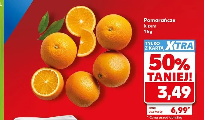 Pomarańcze luzem promocja w Kaufland
